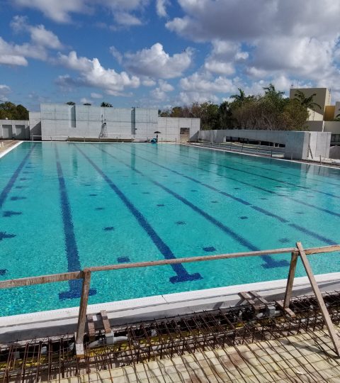 Commercial swimming pool